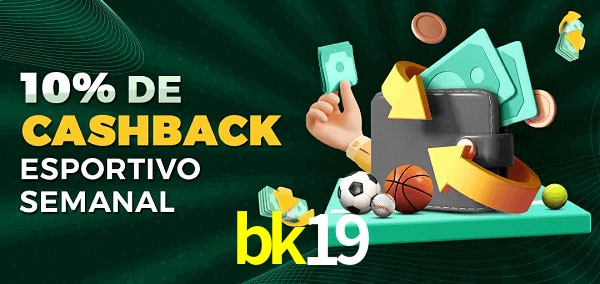 10% de bônus de cashback na bk19